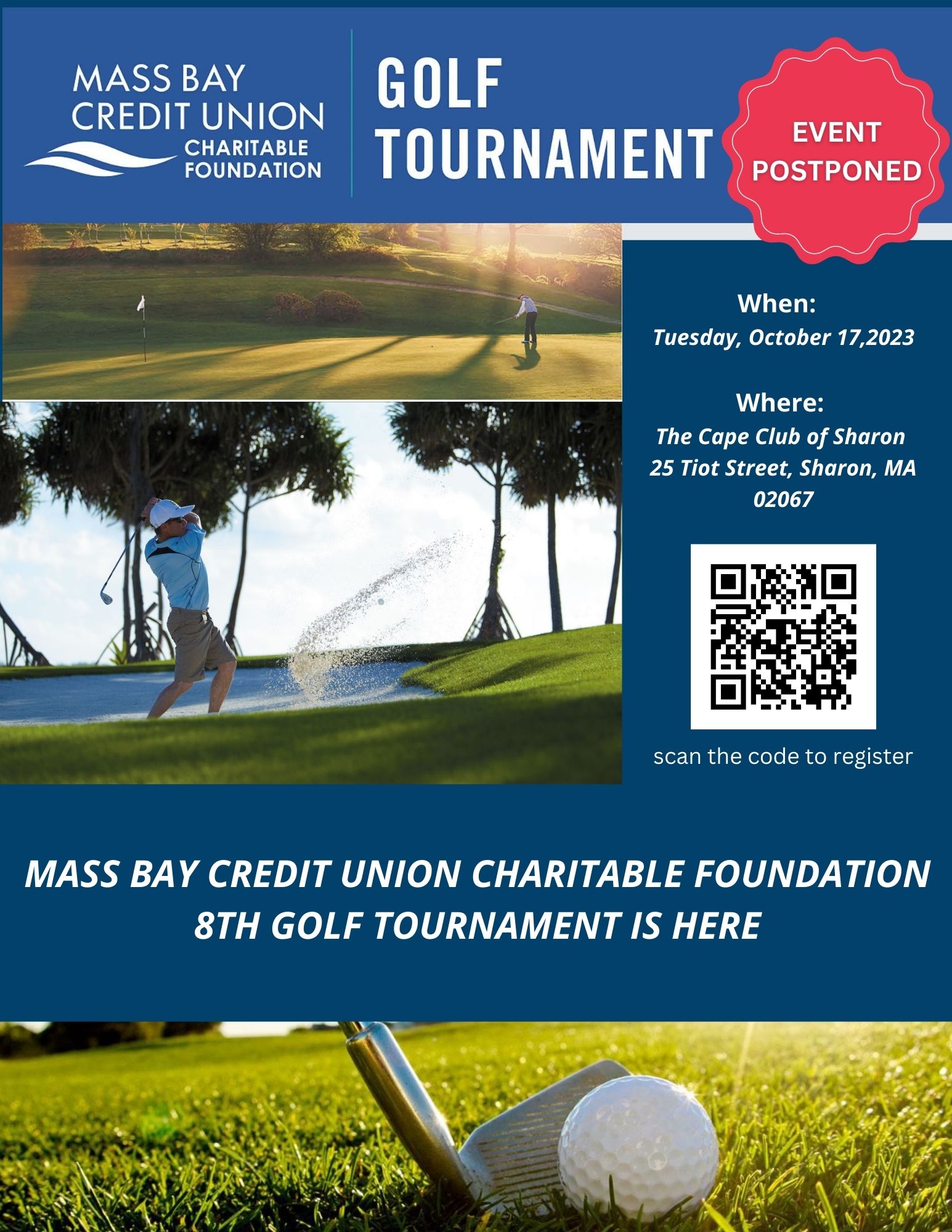 Mass Bay Credit Union Charitable Foundation Golf Tournament 2023
